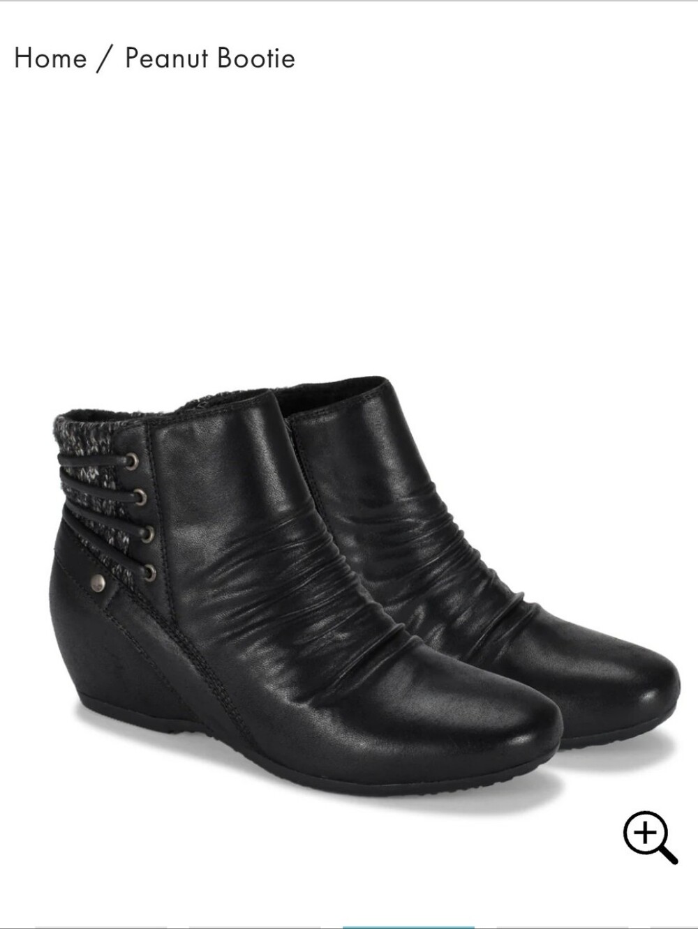 Barestraps Women's Peanut Bootie Black Women's Ankle Booties-10m